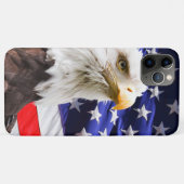Amerikanischer Adler mit amerikanischem Flaggenhin Case-Mate iPhone Hülle (Rückseite (Horizontal))