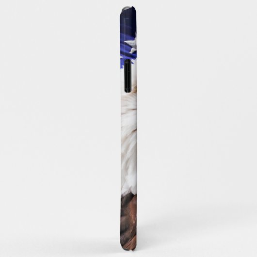 Amerikanischer Adler mit amerikanischem Flaggenhin Case-Mate iPhone Hülle (Hinten/Rechts)