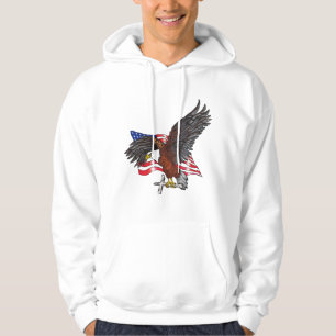 Amerikanischer Adler mit Cross Hoodie