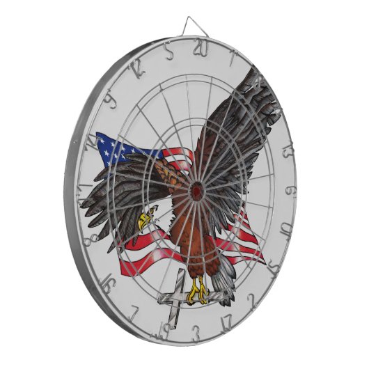 Amerikanischer Adler mit Kreuz Dartscheibe (Vorderseite Links)
