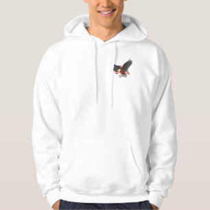 Amerikanischer Adler mit Kreuz Hoodie