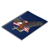 Amerikanischer Adler mit Kreuz Notizblock (Linke Seite)