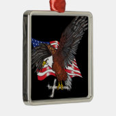 Amerikanischer Adler mit Kreuz Ornament Aus Metall (Rechts)
