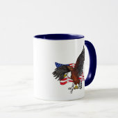 Amerikanischer Adler mit Kreuz Tasse (VorderseiteRechts)