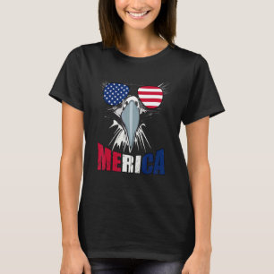 Amerikanischer Adler-Mullet Merica Vierter Juli U T-Shirt