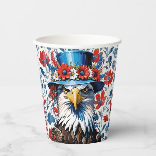 Amerikanischer Adler Pappbecher (Vorderseite)