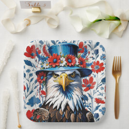 Amerikanischer Adler Pappteller