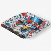 Amerikanischer Adler Pappteller (Gewinkelt)