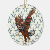 Amerikanischer Adler-Perle Keramik Ornament (Links)