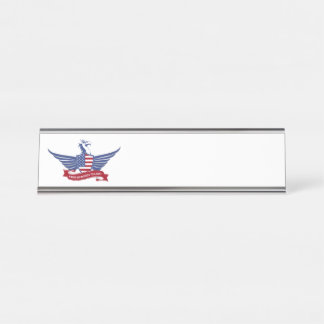 Amerikanischer Adler Schreibtischnamensplakette