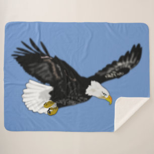 Amerikanischer Adler Sherpa-Decke Sherpadecke