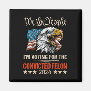 Amerikanischer Adler Trump Wir das Volk Wählen Prä Magnet