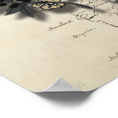 Amerikanischer Adler über die Verfassung Poster (Ecke)