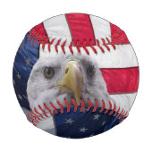 Amerikanischer Adler und Flagge Baseball (Vorderseite)