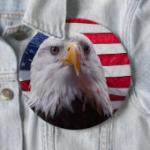 Amerikanischer Adler und Flagge Button (Beispiel)