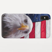 Amerikanischer Adler und Flagge Case-Mate iPhone Hülle (Rückseite (Horizontal))