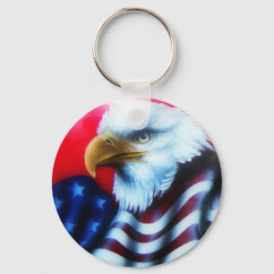 Amerikanischer Adler-voller Schlüsselanhänger