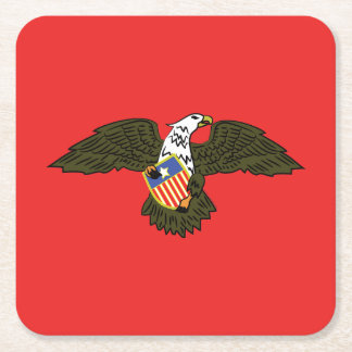 Amerikanischer Adler-Wappenschild Gott Bewaffnet D Rechteckiger Pappuntersetzer