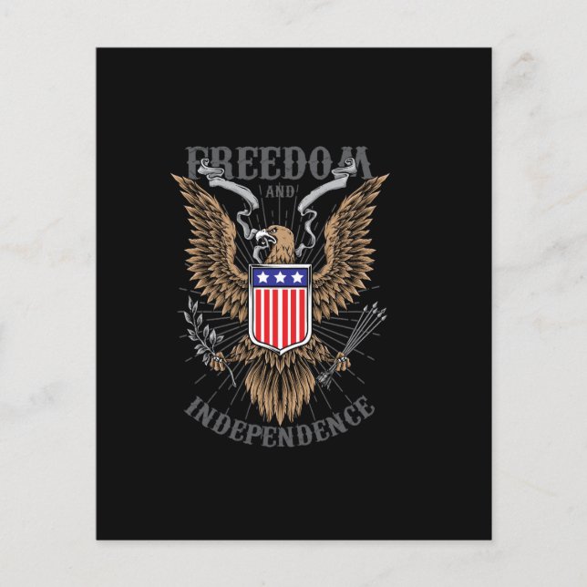 Amerikanischer Adler zeichnend (Vorderseite)