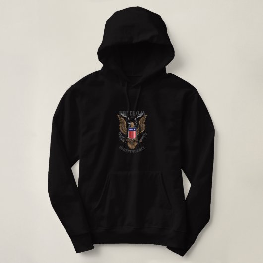 Amerikanischer Adler zeichnend Hoodie (Design vorne)