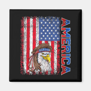 Amerikanischer Adler zum 4. Juli Unabhängigkeitsta Magnet
