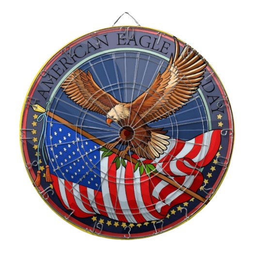 Amerikanischer Adlertag Dartscheibe (vorne)