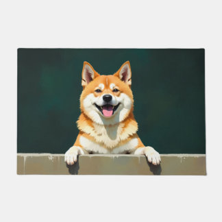 Amerikanischer Akita Hund Fußmatte Kunst