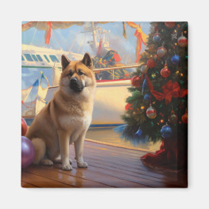 Amerikanischer Akita Weihnachtskreuzfahrt: Pawsome Magnet