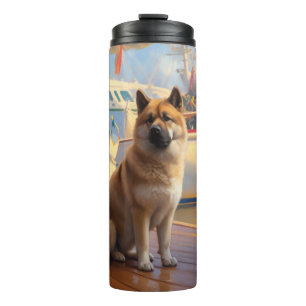 Amerikanischer Akita Weihnachtskreuzfahrt: Pawsome Thermosbecher