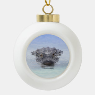 Amerikanischer Alligator – Lake Apopka Wildlife Dr Keramik Kugel-Ornament