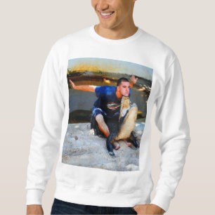 Amerikanischer Alligator mit offenem Maul Sweatshirt
