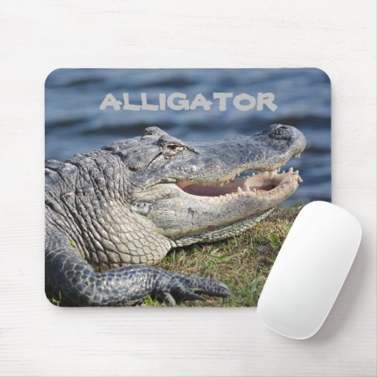Amerikanischer Alligator Wildlife anpassbar Mousepad (Mit Mouse)