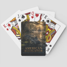 Amerikanischer Alligator Zypressensumpf TIERE Spielkarten