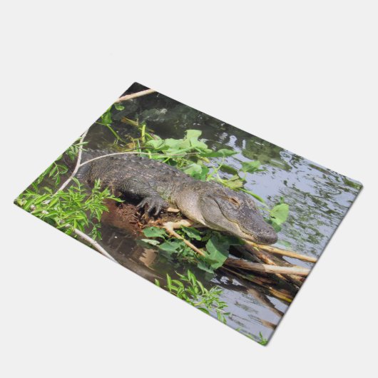 Amerikanischer Alligatorfußmatte Fußmatte (Schrägansicht)