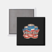 Amerikanischer Ameri kann 4. Juli Retro Usa Bier P Magnet (Vorderseite/Rückseite)