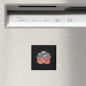 Amerikanischer Ameri kann 4. Juli Retro Usa Bier P Magnet (In Situ (Geschirrspüler))