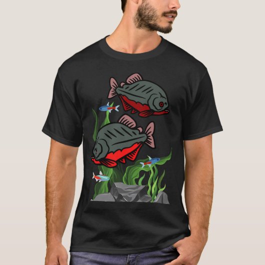 Amerikanischer Angler Fischer T-Shirt (Vorderseite)