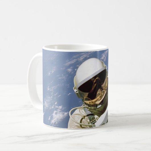 Amerikanischer Astronaut Kaffeetasse (Vorderseite Links)