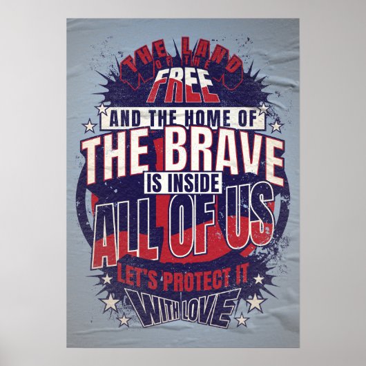 Amerikanischer Ausspruch Poster (Vorne)