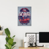 Amerikanischer Ausspruch Poster (Heimbüro)