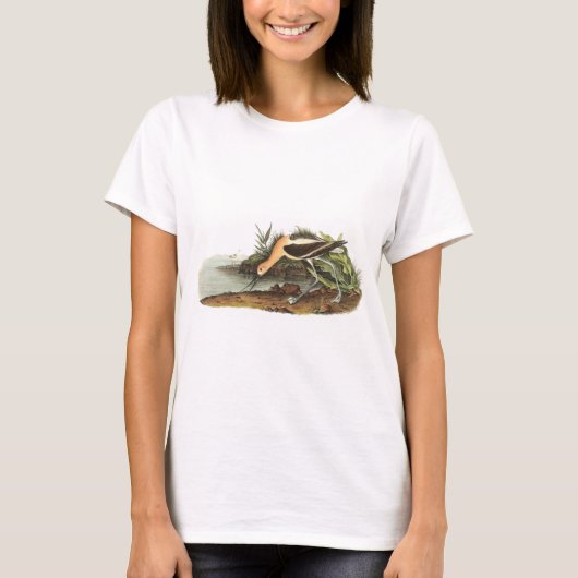 Amerikanischer Avocet durch Audubon T-Shirt (Vorderseite)