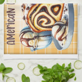 Amerikanischer Babka-Kuchen-Rezept Geschirrtuch (Gefaltet)