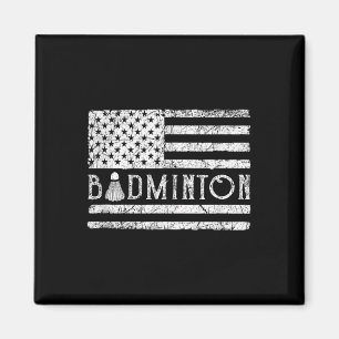 Amerikanischer Badminton USA-Flagge Shuttles Lusti Magnet