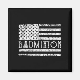 Amerikanischer Badminton USA-Flagge Shuttles Lusti Magnet