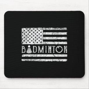 Amerikanischer Badminton USA-Flagge Shuttles Lusti Mousepad