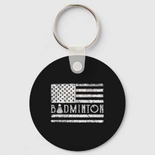 Amerikanischer Badminton USA-Flagge Shuttles Lusti Schlüsselanhänger