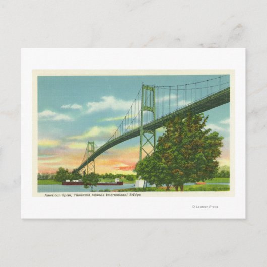 Amerikanischer Balken mit Blick auf die Internatio Postkarte (Vorderseite)