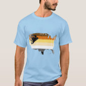 Amerikanischer Bär bekümmert T-Shirt (Vorderseite)