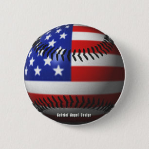 Amerikanischer Baseball Button