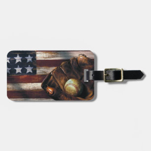 Amerikanischer Baseball Gepäckanhänger